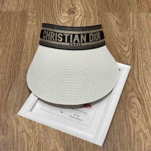 Christian Dior Straw Sun Visor-D-A-102
