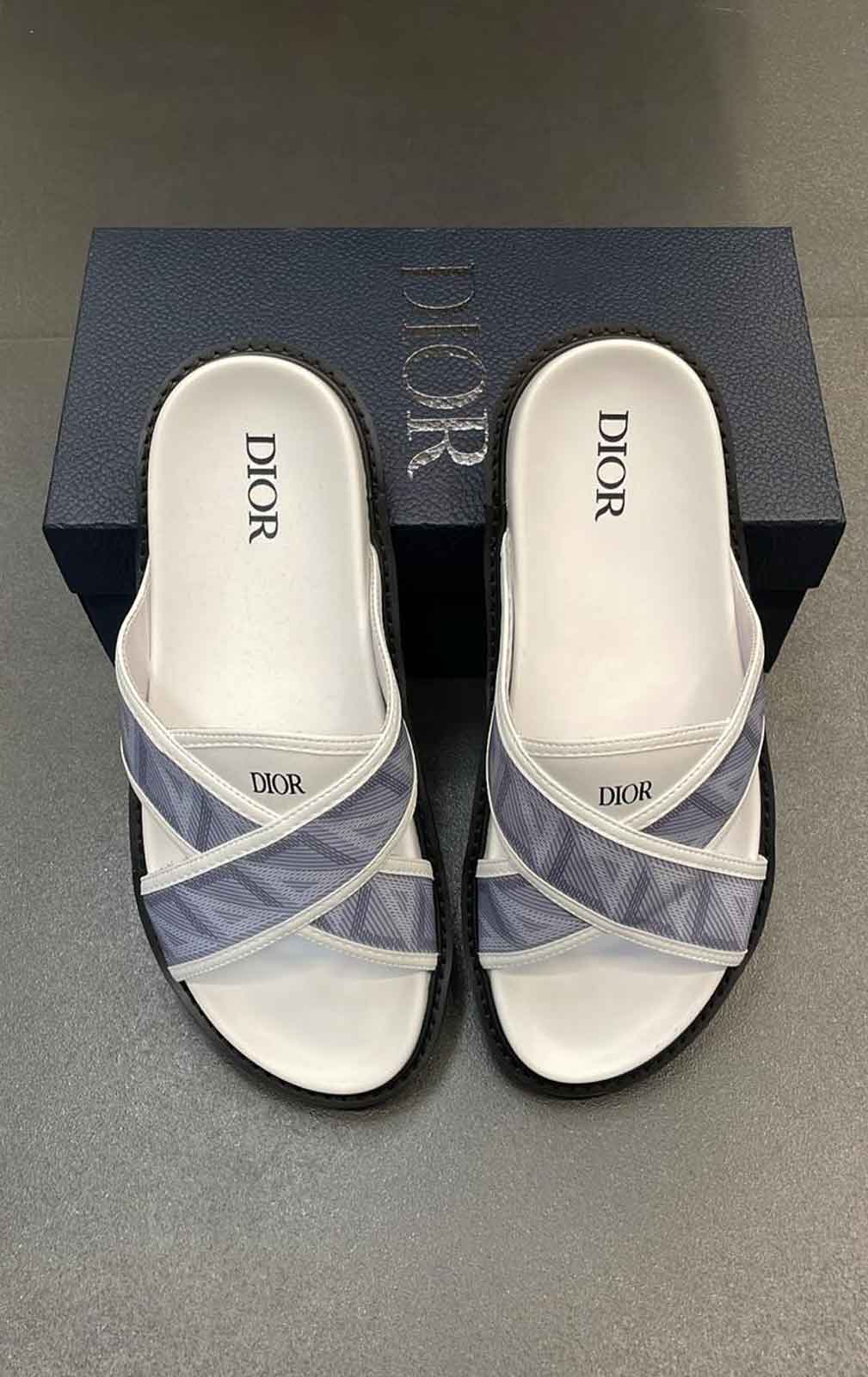 Dior Mules In White Leather-D-SI-141